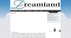 Desktop Screenshot of dreamlandchildcarecenters.com